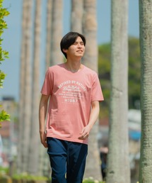 【ZERO STAIN】サーフプリントTシャツ 汗染み防止