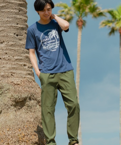 JEANS MATE（ジーンズメイト）の「【ZERO STAIN】サーフプリントＴシャツ　汗染み防止（Tシャツ/カットソー・メンズ・ホワイト/サックスブルー/その他1/その他3/レッド/その他2/ネイビー/ホワイト系その他/カーキ/ブルー/その他4/ピンク系その他/ベージュ/ブルー系その他・MEDIUM/SMALL/X-LARGE/LARGE）」の18枚目の写真