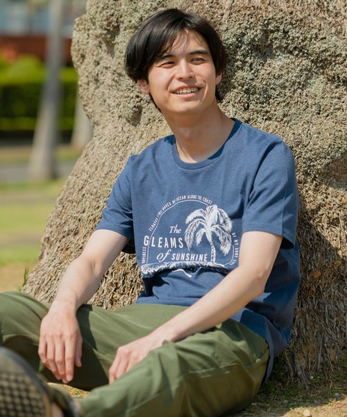 JEANS MATE（ジーンズメイト）の「【ZERO STAIN】サーフプリントＴシャツ　汗染み防止（Tシャツ/カットソー・メンズ・ホワイト/サックスブルー/その他1/その他3/レッド/その他2/ネイビー/ホワイト系その他/カーキ/ブルー/その他4/ピンク系その他/ベージュ/ブルー系その他・MEDIUM/SMALL/X-LARGE/LARGE）」の21枚目の写真