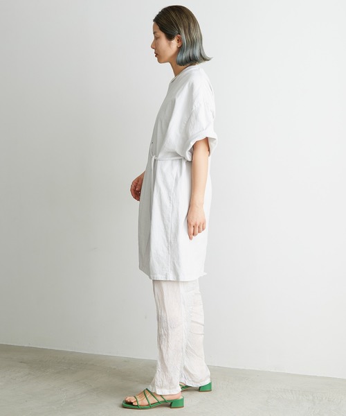 nitca（ニトカ）の「.._●スーパーアメリカンドライ天竺 アシメチュニックT（Tシャツ/カットソー・レディース・ホワイト/ボルドー/グリーン・FREE）」の12枚目の写真