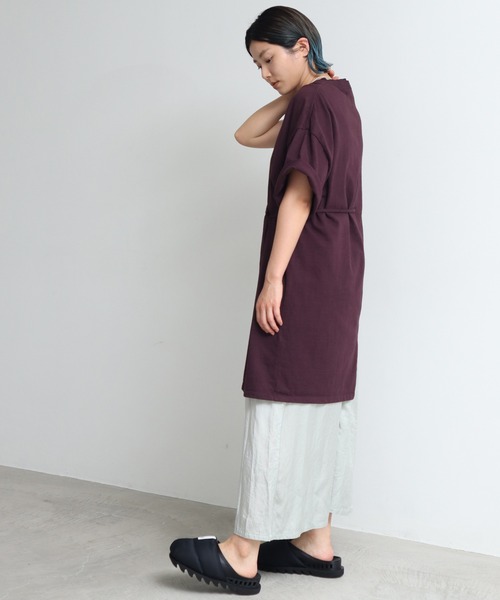 nitca（ニトカ）の「.._●スーパーアメリカンドライ天竺 アシメチュニックT（Tシャツ/カットソー・レディース・ホワイト/ボルドー/グリーン・FREE）」の18枚目の写真