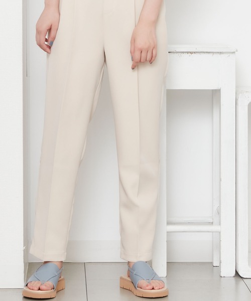 POU DOU DOU（プードゥドゥ）の「センタープレスイージーカラーパンツ（その他パンツ・レディース・ブラック/グリーン/アイボリー・3）」の21枚目の写真