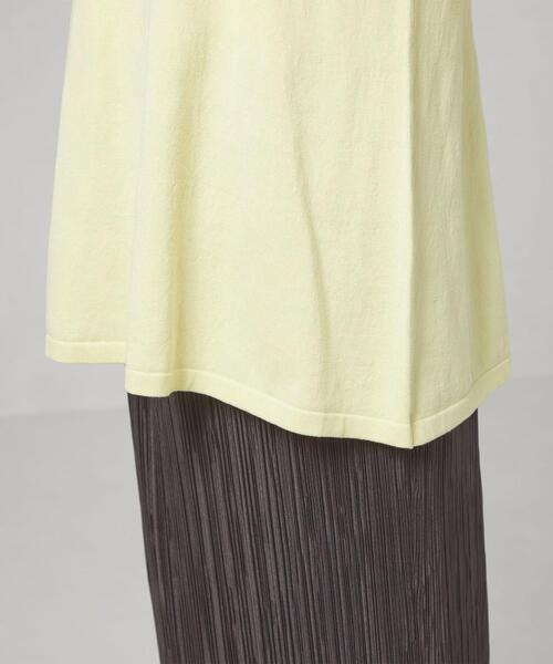 THE STATION STORE（ザ ステーション ストア）の「＜closet story＞□CSC ソデボタン Aライン ニット -手洗い可能-（ニット/セーター・レディース・ブラック/ライム・FREE）」の8枚目の写真