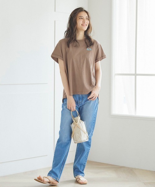 LIPSTAR（リップスター）の「フェイクレザーハンドル巾着付きクリアミニバッグ（ハンドバッグ・レディース・キャメル/ベージュ/ブラック・FREE）」の7枚目の写真