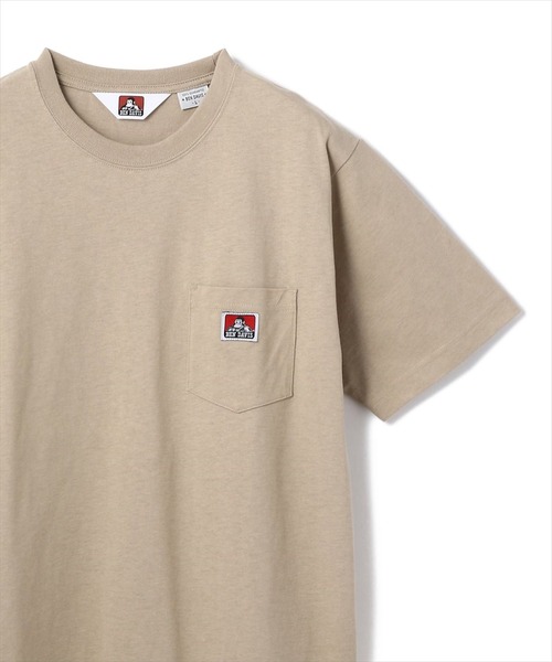 BEN DAVIS（ベンデイビス）の「BENDAVIS/ベンデイビス/半袖ポケットTシャツ（Tシャツ/カットソー・メンズ・ホワイト/ブラック/ベージュ/キャメル/ネイビー/オレンジ系その他/マスタード/パープル/ダークオレンジ/モカ/ライトブルー/ピンク/グリーン系その他/グリーン/グレイッシュブルー/グレー・MEDIUM/LARGE/X-LARGE/SMALL）」の6枚目の写真