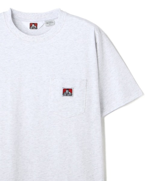 BEN DAVIS（ベンデイビス）の「BENDAVIS/ベンデイビス/半袖ポケットTシャツ（Tシャツ/カットソー・メンズ・ホワイト/ブラック/ベージュ/キャメル/ネイビー/オレンジ系その他/マスタード/パープル/ダークオレンジ/モカ/ライトブルー/ピンク/グリーン系その他/グリーン/グレイッシュブルー/グレー・MEDIUM/LARGE/X-LARGE/SMALL）」の4枚目の写真