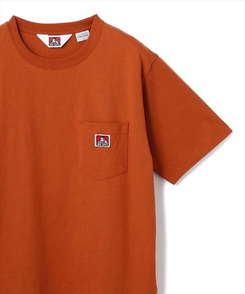 BEN DAVIS（ベンデイビス）の「BENDAVIS/ベンデイビス/半袖ポケットTシャツ（Tシャツ/カットソー・メンズ・ホワイト/ブラック/ベージュ/キャメル/ネイビー/オレンジ系その他/マスタード/パープル/ダークオレンジ/モカ/ライトブルー/ピンク/グリーン系その他/グリーン/グレイッシュブルー/グレー・MEDIUM/LARGE/X-LARGE/SMALL）」の16枚目の写真