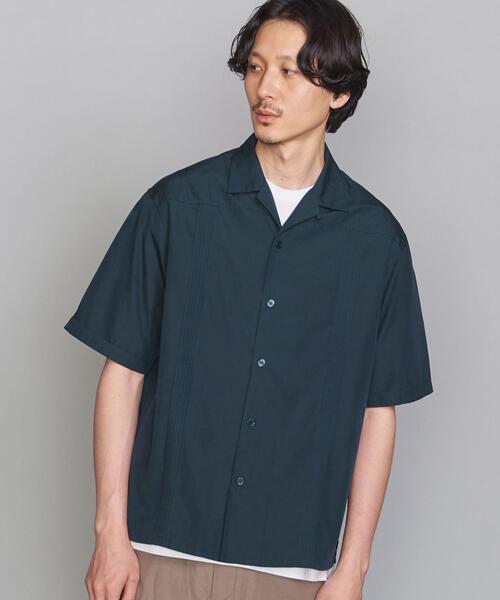 BEAUTY&YOUTH UNITED ARROWS（ビューティーアンドユースユナイテッドアローズ）の「BY ハケメ シャンブレー ピンタック シャツ（シャツ/ブラウス・メンズ・ダークグリーン/グレー/イエロー・SMALL/MEDIUM/LARGE/X-LARGE）」の3枚目の写真