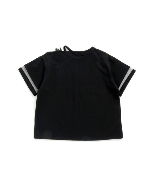 JENNI love（ジェニィラブ）の「チュール切替えワンショルＴシャツ（Tシャツ/カットソー・キッズ・ブラック/ミント/ラベンダー・140cm/130cm/160cm/150cm）」の8枚目の写真