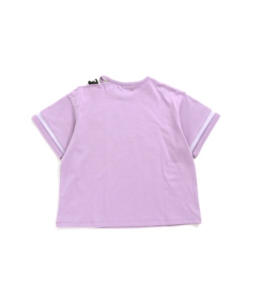 JENNI love（ジェニィラブ）の「チュール切替えワンショルＴシャツ（Tシャツ/カットソー・キッズ・ブラック/ミント/ラベンダー・140cm/130cm/160cm/150cm）」の10枚目の写真