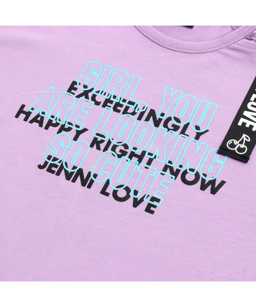 JENNI love（ジェニィラブ）の「チュール切替えワンショルＴシャツ（Tシャツ/カットソー・キッズ・ブラック/ミント/ラベンダー・140cm/130cm/160cm/150cm）」の14枚目の写真