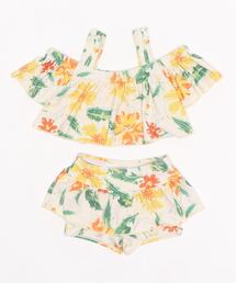 Ocean&Ground（オーシャン&グラウンド）の「GIRL’S水着オフショルダーセットアップ（80～140cm）（水着・キッズ）」