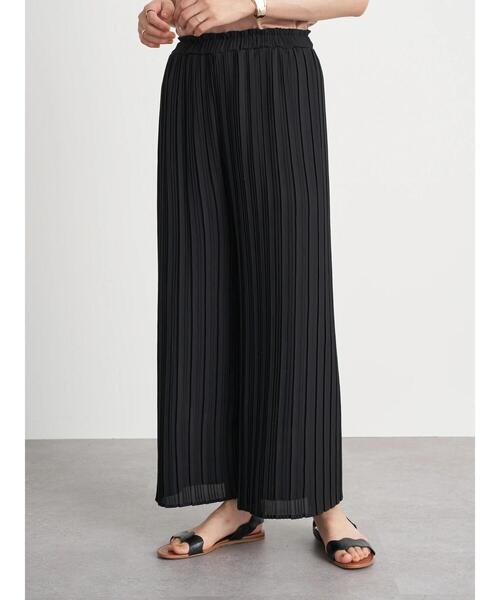 earth music&ecology（アースミュージックアンドエコロジー）の「ストレートプリーツパンツ ＊（その他パンツ・レディース・ブラック/グリーン/アイボリー/ラベンダー/その他14/グレイッシュベージュ・FREE）」の8枚目の写真