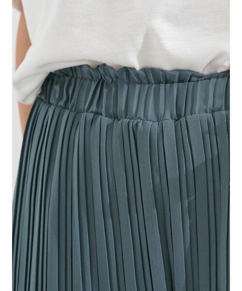 earth music&ecology（アースミュージックアンドエコロジー）の「ストレートプリーツパンツ ＊（その他パンツ・レディース・ブラック/グリーン/アイボリー/ラベンダー/その他14/グレイッシュベージュ・FREE）」の16枚目の写真