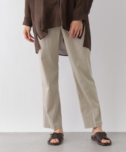 LEPSIM（レプシィム）の「リネンコンスソスリットパンツ　949166（その他パンツ・レディース・ブラック/オレンジ/グレイッシュベージュ・MEDIUM/LARGE）」の2枚目の写真