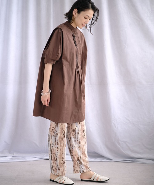 ＡＮＤＪ（アンドジェイ）の「ピンタックブザムドレスシャツ（シャツ/ブラウス・レディース・ブラウン/ブラック/オフホワイト・M）」の13枚目の写真