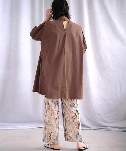 ＡＮＤＪ（アンドジェイ）の「ピンタックブザムドレスシャツ（シャツ/ブラウス・レディース・ブラウン/ブラック/オフホワイト・M）」の15枚目の写真