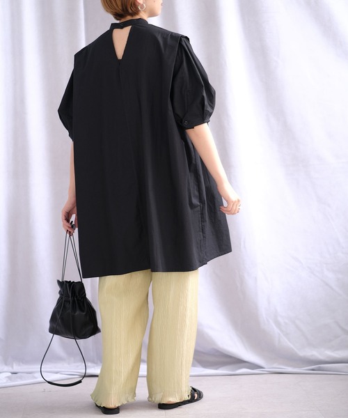 ＡＮＤＪ（アンドジェイ）の「ピンタックブザムドレスシャツ（シャツ/ブラウス・レディース・ブラウン/ブラック/オフホワイト・M）」の20枚目の写真