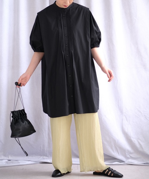 ＡＮＤＪ（アンドジェイ）の「ピンタックブザムドレスシャツ（シャツ/ブラウス・レディース・ブラウン/ブラック/オフホワイト・M）」の22枚目の写真