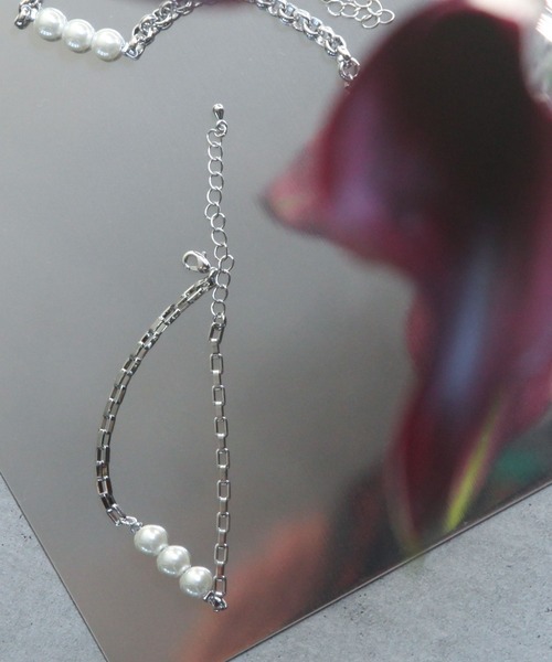 NILWAY(ニルウェイ)の「「THE FIRST PEARL」パールチェーンMIXブレスレット(ブレスレット・メンズ・A/B・FREE)」の2枚目の写真