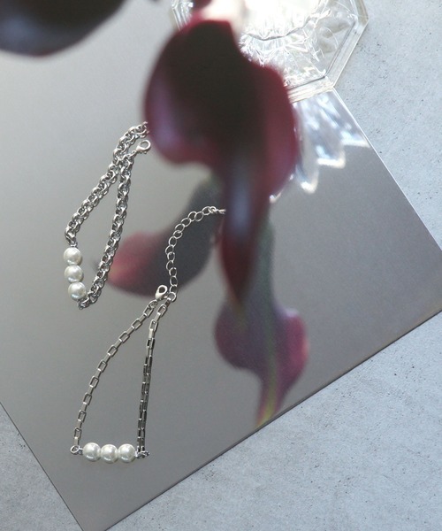 NILWAY(ニルウェイ)の「「THE FIRST PEARL」パールチェーンMIXブレスレット(ブレスレット・メンズ・A/B・FREE)」の3枚目の写真