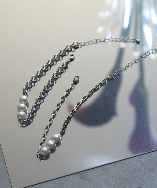 NILWAY(ニルウェイ)の「「THE FIRST PEARL」パールチェーンMIXブレスレット(ブレスレット・メンズ・A/B・FREE)」の4枚目の写真