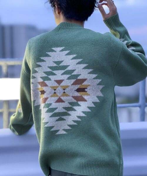 PENDLETON（ペンドルトン）の「【PENDLETON/ペンドルトン】クルーネック プルオーバー ニット 1475-6000（ニット/セーター・メンズ・ライトグリーン/キナリ/ブラック・MEDIUM/LARGE）」の12枚目の写真