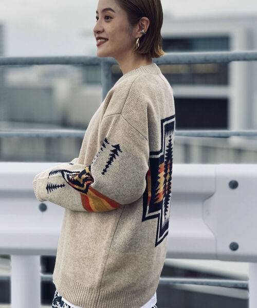 PENDLETON（ペンドルトン）の「【PENDLETON/ペンドルトン】クルーネック プルオーバー ニット 1475-6000（ニット/セーター・メンズ・ライトグリーン/キナリ/ブラック・MEDIUM/LARGE）」の17枚目の写真