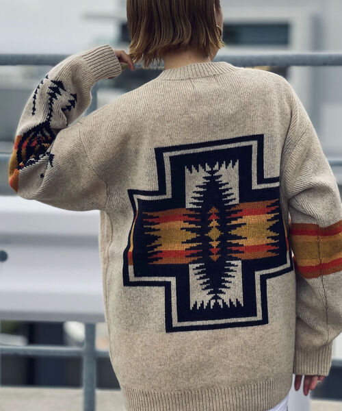 PENDLETON（ペンドルトン）の「【PENDLETON/ペンドルトン】クルーネック プルオーバー ニット 1475-6000（ニット/セーター・メンズ・ライトグリーン/キナリ/ブラック・MEDIUM/LARGE）」の19枚目の写真