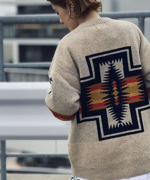 PENDLETON（ペンドルトン）の「【PENDLETON/ペンドルトン】クルーネック プルオーバー ニット 1475-6000（ニット/セーター・メンズ・ライトグリーン/キナリ/ブラック・MEDIUM/LARGE）」の20枚目の写真