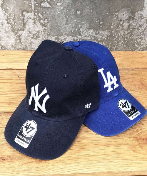 '47（フォーティーセブン）の「『'47 CLEAN UP/フォーティーセブンクリーンアップ』Dodgers and Yankees ’47 CLEAN UP / ドジャース ヤンキース ベースボールキャップ ヴィンテージ加工（キャップ・メンズ・ネイビー/ブルー/ベージュ/ブラック/ブラック系その他/ブラック系その他2/グリーン/ホワイト/ブラウン・FREE）」の12枚目の写真