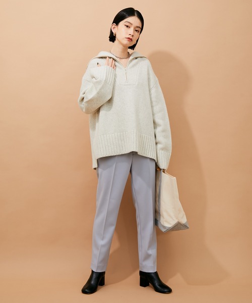 ADAM ET ROPE'（アダムエロペ）の「スクエアストレッチブーツ（ブーツ・レディース・ブラック/ベージュ・23.0cm/23.5cm/24.0cm/24.5cm）」の11枚目の写真