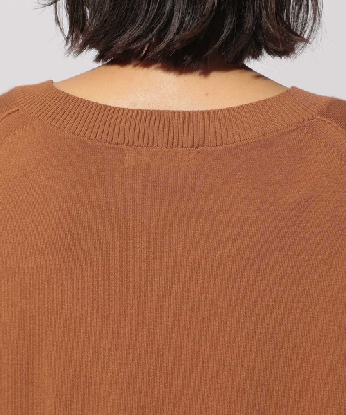 BAYFLOW（ベイフロー）の「シルクミックスVネックプルオーバー（Tシャツ/カットソー・レディース・ブラウン/ブルー/グリーン/アイボリー・SMALL/MEDIUM）」の12枚目の写真