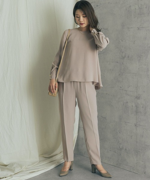 URBAN RESEARCH ROSSO(アーバンリサーチロッソ)の「ダブルクロスフレアブラウス(シャツ/ブラウス・レディース・オフホワイト/モカ/ネイビー・FREE)」の9枚目の写真