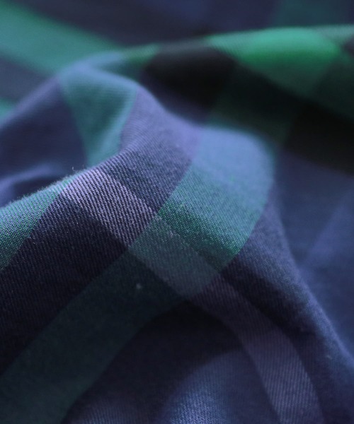 osharewalker（オシャレウォーカー）の「【廃盤】『チェック柄フーディーシャツ』（パーカー・レディース・ネイビー/レッド・FREE）」の13枚目の写真