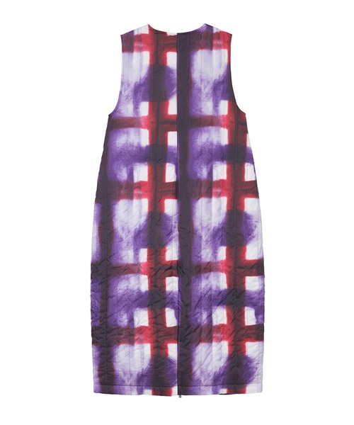 STUSSY(ステューシー)の「Blurry Quilted Dress(ドレス・レディース・パープル・SMALL/MEDIUM)」の2枚目の写真