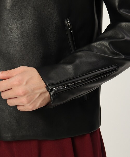 tk.TAKEO KIKUCHI(ティーケータケオキクチ)の「◆【WEB限定】シンセティックレザーダブルライダースジャケット(ライダースジャケット・メンズ・ブラック・04/05/03/02/01)」の17枚目の写真