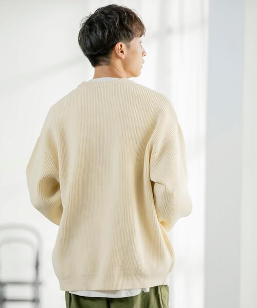 coen（コーエン）の「【2セットアイテム】リアルレイヤードクルーネックニット（ニット/セーター・メンズ・ブラック/オリーブ/オフホワイト/ベージュ・LARGE/MEDIUM/SMALL/X-LARGE）」の6枚目の写真