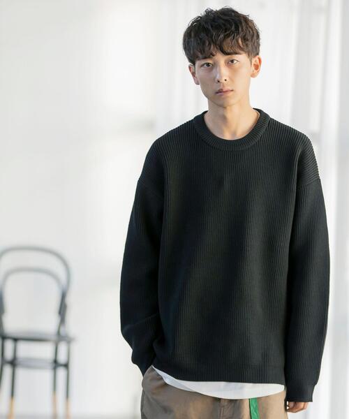 coen（コーエン）の「【2セットアイテム】リアルレイヤードクルーネックニット（ニット/セーター・メンズ・ブラック/オリーブ/オフホワイト/ベージュ・LARGE/MEDIUM/SMALL/X-LARGE）」の15枚目の写真