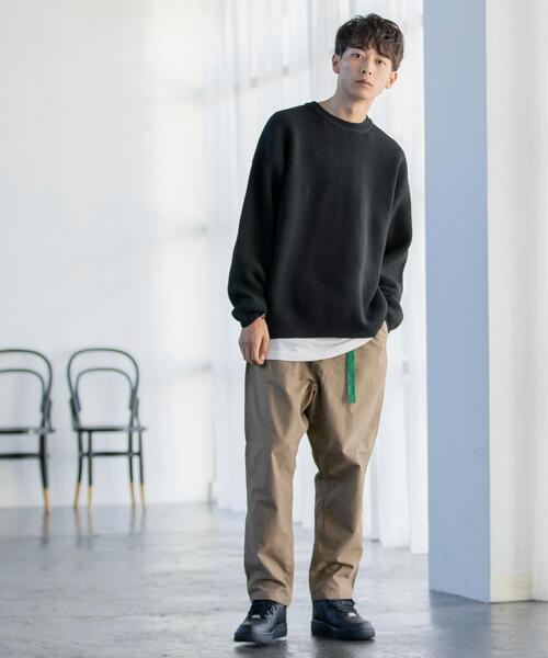 coen（コーエン）の「【2セットアイテム】リアルレイヤードクルーネックニット（ニット/セーター・メンズ・ブラック/オリーブ/オフホワイト/ベージュ・LARGE/MEDIUM/SMALL/X-LARGE）」の16枚目の写真