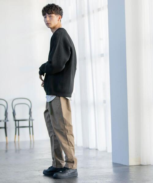 coen（コーエン）の「【2セットアイテム】リアルレイヤードクルーネックニット（ニット/セーター・メンズ・ブラック/オリーブ/オフホワイト/ベージュ・LARGE/MEDIUM/SMALL/X-LARGE）」の17枚目の写真