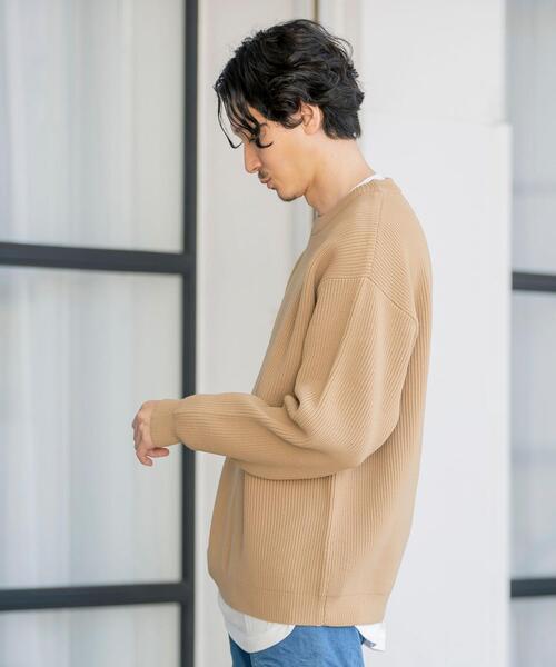 coen（コーエン）の「【2セットアイテム】リアルレイヤードクルーネックニット（ニット/セーター・メンズ・ブラック/オリーブ/オフホワイト/ベージュ・LARGE/MEDIUM/SMALL/X-LARGE）」の21枚目の写真