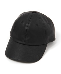 フェイクレザーキャップ