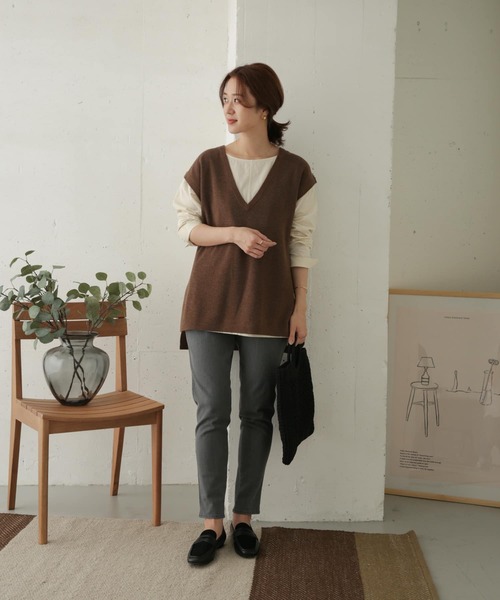 URBAN RESEARCH DOORS(アーバンリサーチドアーズ)の「ストレッチカラーデニムパンツ(その他パンツ・レディース・ベージュ/グレー・38/36)」の11枚目の写真