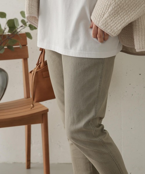 URBAN RESEARCH DOORS(アーバンリサーチドアーズ)の「ストレッチカラーデニムパンツ(その他パンツ・レディース・ベージュ/グレー・38/36)」の14枚目の写真