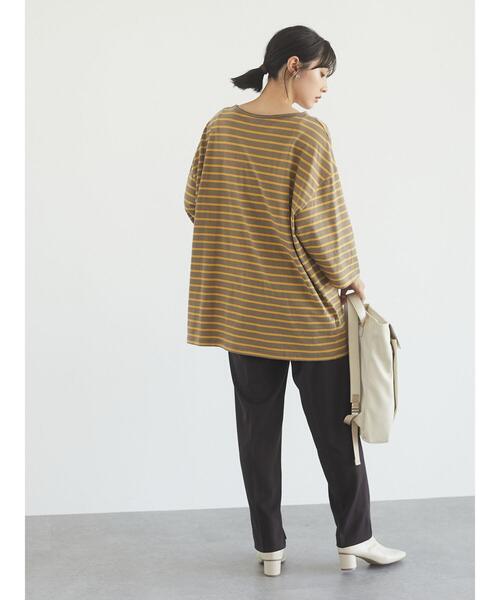 Green　Parks（グリーンパークス）の「ゆったりボーダープルオーバー＊（Tシャツ/カットソー・レディース・イエロー/ピンク/ブルー・FREE）」の18枚目の写真