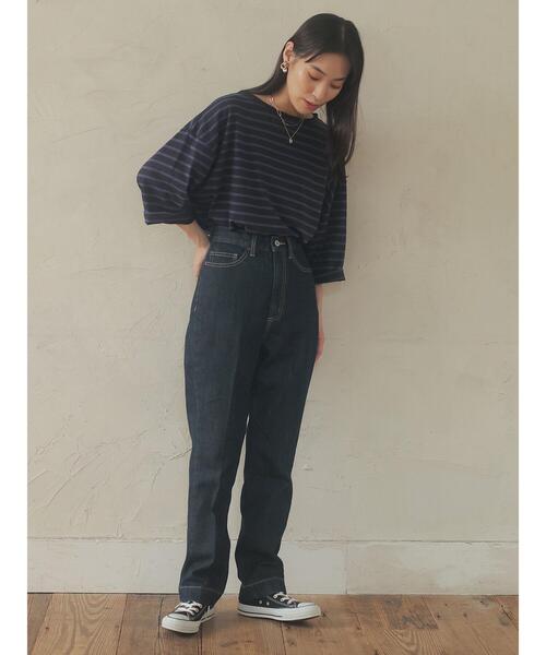 Green　Parks（グリーンパークス）の「ゆったりボーダープルオーバー＊（Tシャツ/カットソー・レディース・イエロー/ピンク/ブルー・FREE）」の12枚目の写真