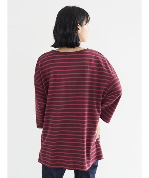 Green　Parks（グリーンパークス）の「ゆったりボーダープルオーバー＊（Tシャツ/カットソー・レディース・イエロー/ピンク/ブルー・FREE）」の17枚目の写真