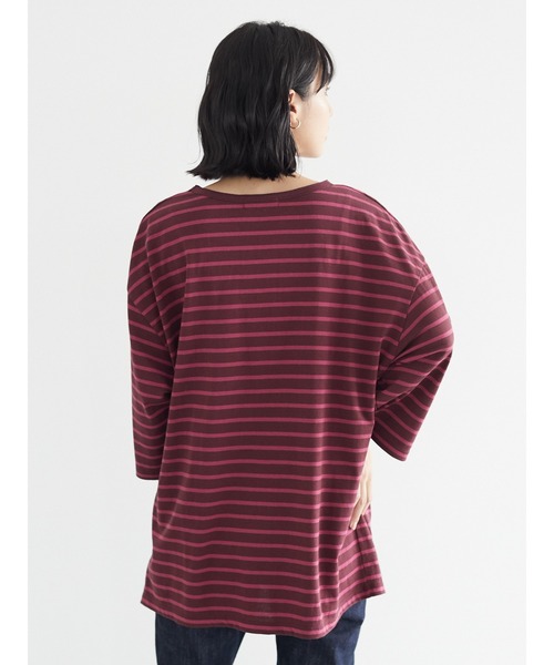 Green　Parks（グリーンパークス）の「ゆったりボーダープルオーバー＊（Tシャツ/カットソー・レディース・イエロー/ピンク/ブルー・FREE）」の22枚目の写真