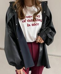 INGNI | フェイクレザービッグジャケット(セットアップ対応)(ブルゾン)